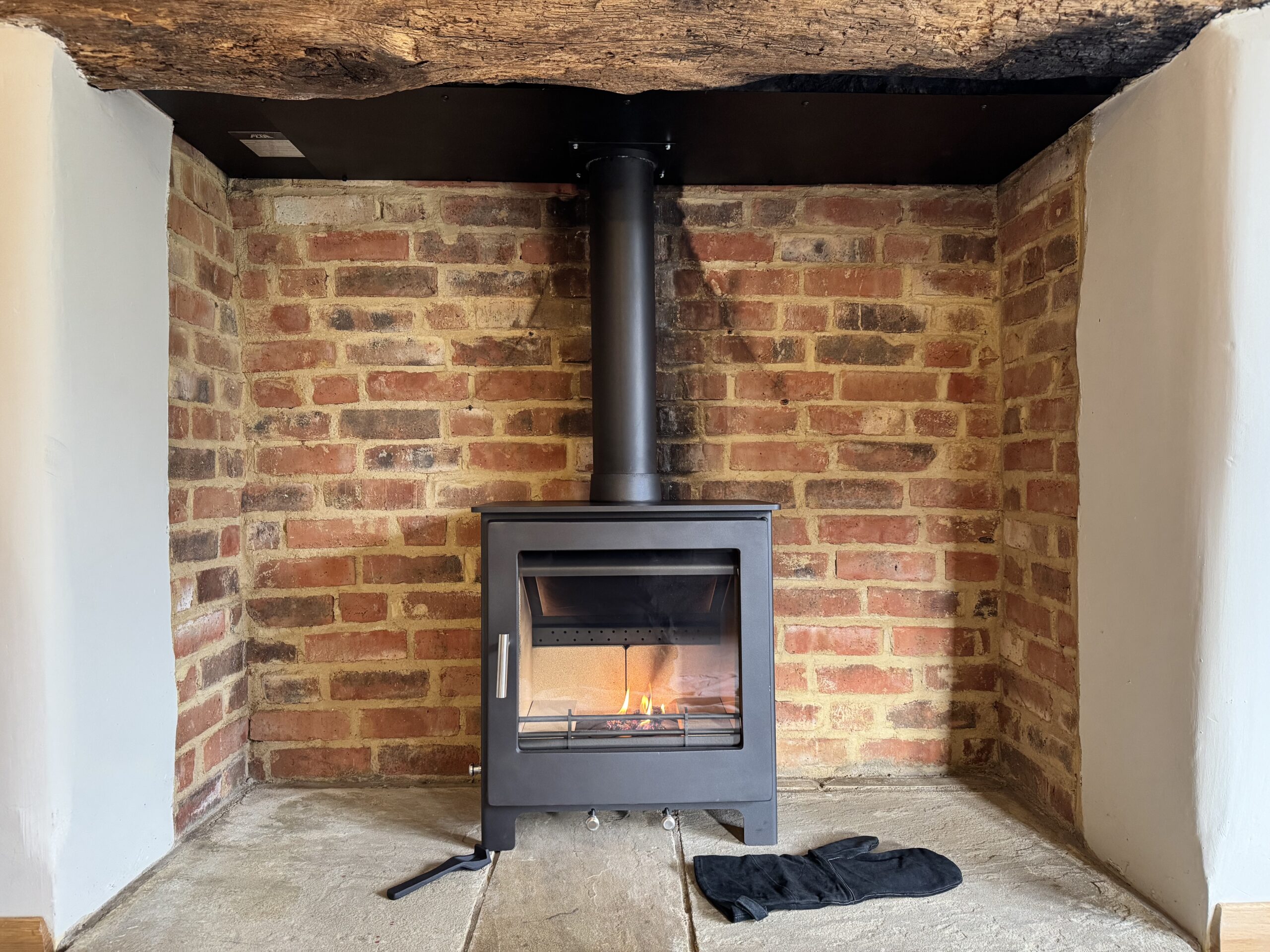 Clear Fire fireplace work photograph